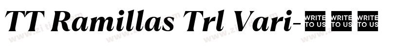 TT Ramillas Trl Vari字体转换